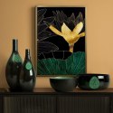 SZKLANY WAZON DEKORACYJNY CAPRI (02) FI 18 X 48 CM CZARNY EUROFIRANY