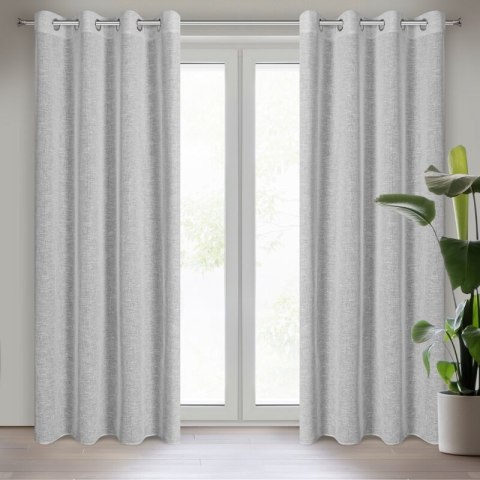 ZASŁONA GOTOWA AMARI 140 X 250 CM STALOWY EUROFIRANY ZASŁONA GOTOWA AMARI 140 X 250 CM STALOWY EUROFIRANY