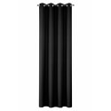 ZASŁONA GOTOWA RITA 140 X 250 CM CZARNY EUROFIRANY