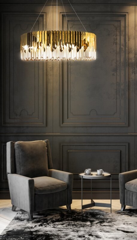 LAMPA EMILY (02) FI 100 X 32 CM ZŁOTY EUROFIRANY LAMPA EMILY (02) FI 100 X 32 CM ZŁOTY EUROFIRANY