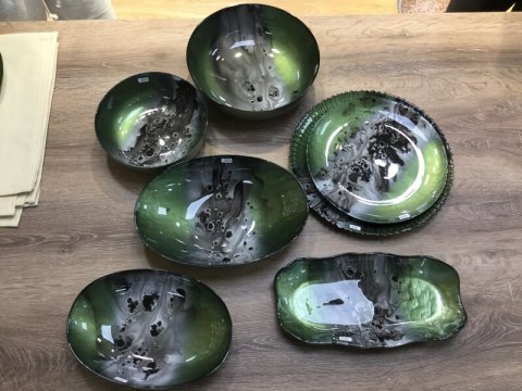 SZKLANA MISA DEKORACYJNA SABA (03) 31 X 21 X 7 CM ZIELONY EUROFIRANY SZKLANA MISA DEKORACYJNA SABA (03) 31 X 21 X 7 CM ZIELONY EUROFIRANY