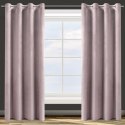 ZASŁONA GOTOWA D91 ROSA 140 X 250 CM PUDROWY RÓŻ EUROFIRANY