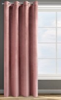 ZASŁONA GOTOWA D91 ROSA 140 X 250 CM CIEMNORÓŻOWY EUROFIRANY