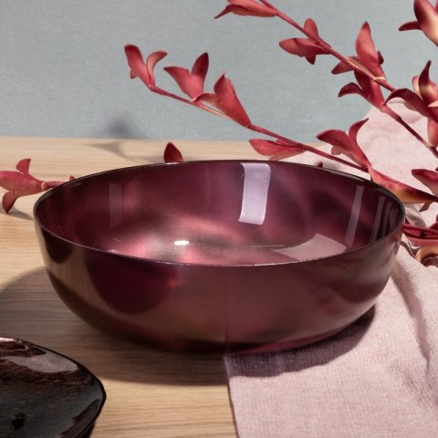 SZKLANA MISA DEKORACYJNA NIKOL FI 27 X 9 CM BURGUNDOWY EUROFIRANY SZKLANA MISA DEKORACYJNA NIKOL FI 27 X 9 CM BURGUNDOWY EUROFIRANY