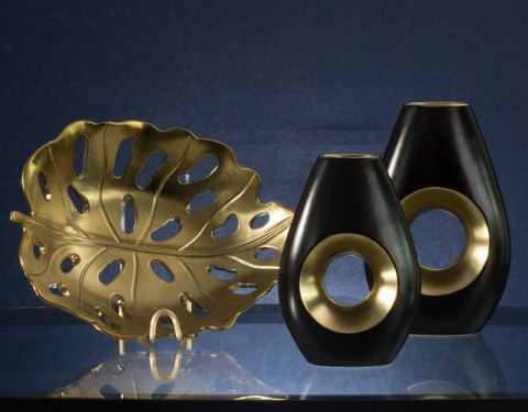 PATERA DEKORACYJNA MIRA 37 X 30 X 10 CM CZARNY EUROFIRANY PATERA DEKORACYJNA MIRA 37 X 30 X 10 CM CZARNY EUROFIRANY