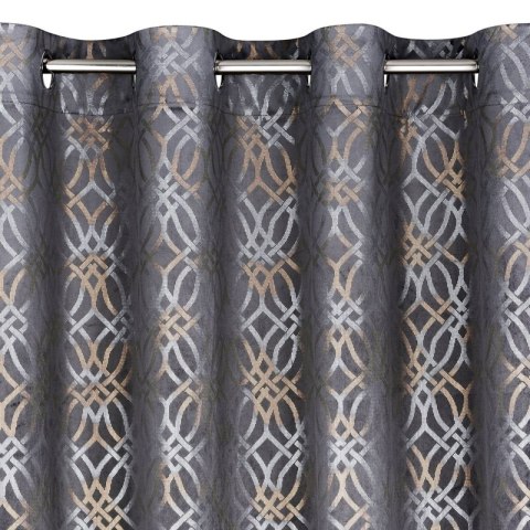 ZASŁONA GOTOWA ARETA 140 X 250 CM STALOWY EUROFIRANY ZASŁONA GOTOWA ARETA 140 X 250 CM STALOWY EUROFIRANY