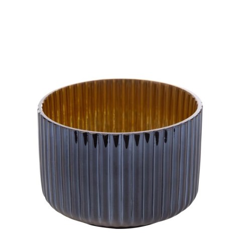 SZKLANY ŚWIECZNIK DEKORACYJNY NELA3 (01) FI 12 X 8 CM GRANATOWY EUROFIRANY SZKLANY ŚWIECZNIK DEKORACYJNY NELA3 (01) FI 12 X 8 CM GRANATOWY EUROFIRANY