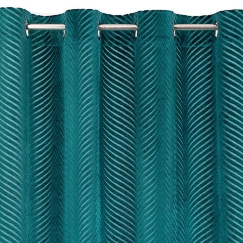 ZASŁONA GOTOWA LUSSI 140 X 250 CM CIEMNOTURKUSOWY EUROFIRANY ZASŁONA GOTOWA LUSSI 140 X 250 CM CIEMNOTURKUSOWY EUROFIRANY