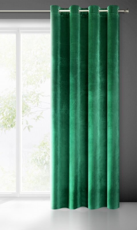 ZASŁONA GOTOWA SAMANTA 140 X 250 CM ZIELONY EUROFIRANY ZASŁONA GOTOWA SAMANTA 140 X 250 CM ZIELONY EUROFIRANY