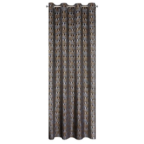 ZASŁONA GOTOWA LAURA 140 X 250 CM CZARNY EUROFIRANY ZASŁONA GOTOWA LAURA 140 X 250 CM CZARNY EUROFIRANY