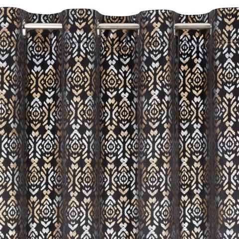 ZASŁONA GOTOWA LAURA 140 X 250 CM CZARNY EUROFIRANY ZASŁONA GOTOWA LAURA 140 X 250 CM CZARNY EUROFIRANY