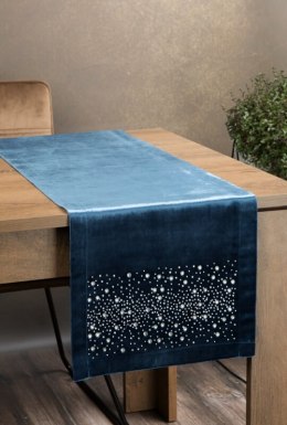 OBRUS ROYAL 2 35 X 140 CM NIEBIESKI EUROFIRANY