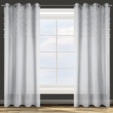 ZASŁONA GOTOWA D91 STELLA 140 X 250 CM SREBRNY EUROFIRANY ZASŁONA GOTOWA D91 STELLA 140 X 250 CM SREBRNY EUROFIRANY