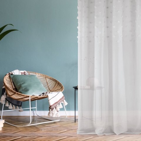ZASŁONA GOTOWA D91 STELLA 140 X 250 CM SREBRNY EUROFIRANY ZASŁONA GOTOWA D91 STELLA 140 X 250 CM SREBRNY EUROFIRANY
