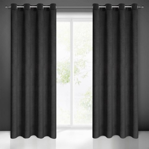 ZASŁONA GOTOWA ELIZA 140 X 250 CM CZARNY EUROFIRANY ZASŁONA GOTOWA ELIZA 140 X 250 CM CZARNY EUROFIRANY