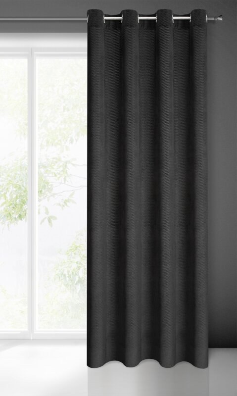 ZASŁONA GOTOWA ELIZA 140 X 250 CM CZARNY EUROFIRANY ZASŁONA GOTOWA ELIZA 140 X 250 CM CZARNY EUROFIRANY