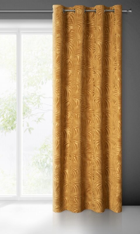 ZASŁONA GOTOWA LIVIA 140 X 250 CM ZŁOCISTY EUROFIRANY ZASŁONA GOTOWA LIVIA 140 X 250 CM ZŁOCISTY EUROFIRANY