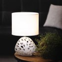 LAMPA DEKORACYJNA DAKOTA (2) O 25 X 40 CM BIAŁY EUROFIRANY