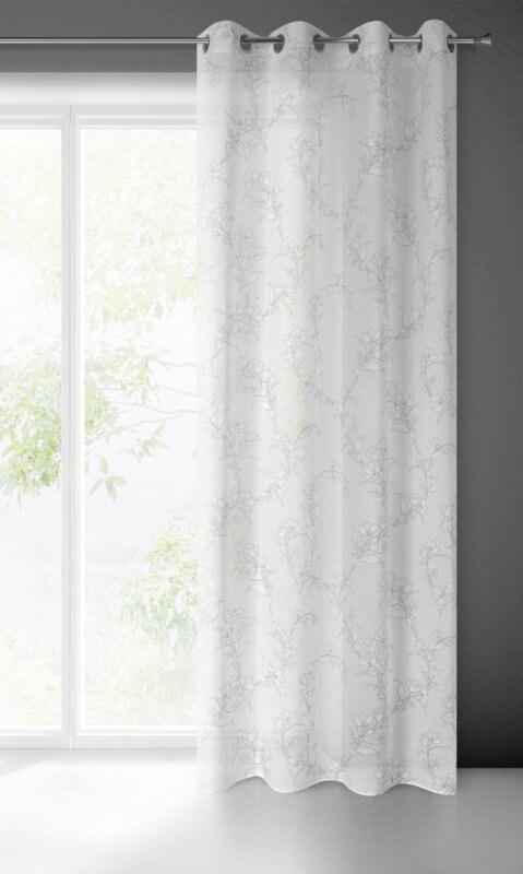 ZASŁONA GOTOWA FIORE 140 X 250 CM BIAŁY EUROFIRANY ZASŁONA GOTOWA FIORE 140 X 250 CM BIAŁY EUROFIRANY