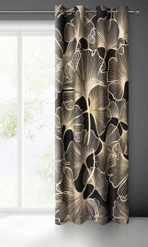 ZASŁONA GOTOWA VENUS 140 X 250 CM CZARNY EUROFIRANY ZASŁONA GOTOWA VENUS 140 X 250 CM CZARNY EUROFIRANY