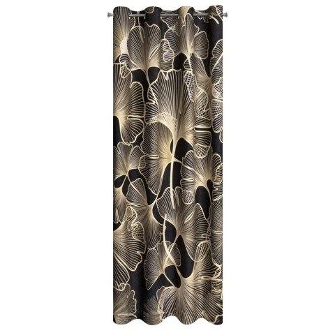 ZASŁONA GOTOWA VENUS 140 X 250 CM CZARNY EUROFIRANY ZASŁONA GOTOWA VENUS 140 X 250 CM CZARNY EUROFIRANY