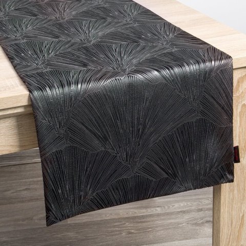 OBRUS GOJA 40 X 140 CM CZARNY EUROFIRANY OBRUS GOJA 40 X 140 CM CZARNY EUROFIRANY