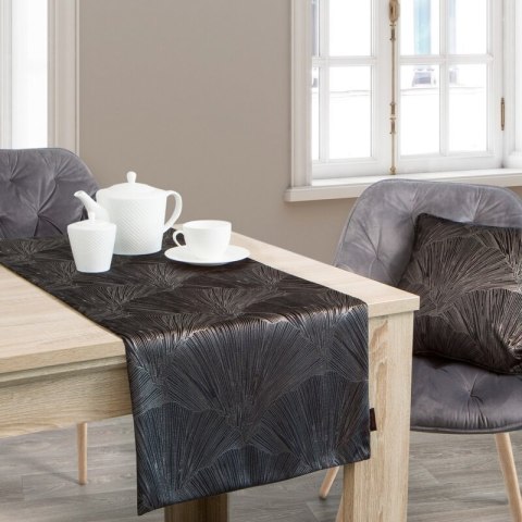 OBRUS GOJA 40 X 140 CM CZARNY EUROFIRANY OBRUS GOJA 40 X 140 CM CZARNY EUROFIRANY