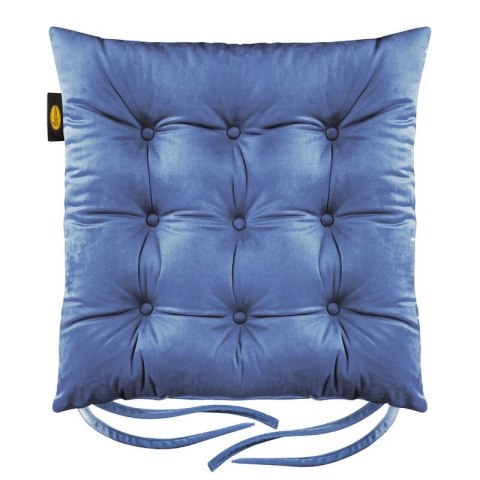 PODUSZKA NA KRZESŁO "VELVET" 40 X 40 X 6 CM CHABROWY EUROFIRANY PODUSZKA NA KRZESŁO "VELVET" 40 X 40 X 6 CM CHABROWY EUROFIRANY