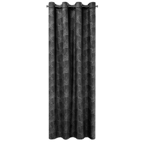 ZASŁONA GOTOWA GOJA 140 X 250 CM CZARNY EUROFIRANY ZASŁONA GOTOWA GOJA 140 X 250 CM CZARNY EUROFIRANY