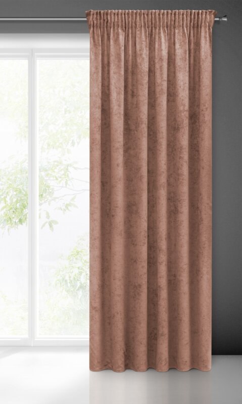 ZASŁONA GOTOWA ANISA NA TAŚMIE 140 X 270 CM CIEMNORÓŻOWY EUROFIRANY ZASŁONA GOTOWA ANISA NA TAŚMIE 140 X 270 CM CIEMNORÓŻOWY EUROFIRANY