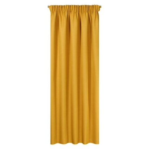 ZASŁONA GOTOWA STYLE NA TAŚMIE 140 X 270 CM MUSZTARDOWY EUROFIRANY ZASŁONA GOTOWA STYLE NA TAŚMIE 140 X 270 CM MUSZTARDOWY EUROFIRANY