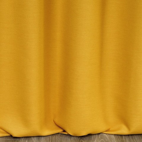ZASŁONA GOTOWA STYLE NA TAŚMIE 140 X 270 CM MUSZTARDOWY EUROFIRANY ZASŁONA GOTOWA STYLE NA TAŚMIE 140 X 270 CM MUSZTARDOWY EUROFIRANY