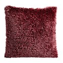POSZEWKA SHAGGY 1 40 X 40 CM CIEMNOBORDOWY EUROFIRANY