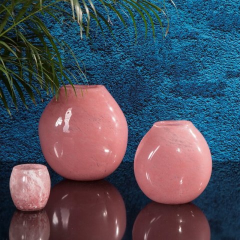 SZKLANY ŚWIECZNIK DEKORACYJNY PILAR (1) FI 10 X 10 CM RÓŻOWY EUROFIRANY SZKLANY ŚWIECZNIK DEKORACYJNY PILAR (1) FI 10 X 10 CM RÓŻOWY EUROFIRANY