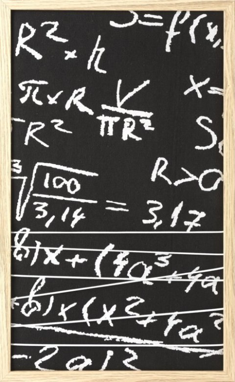 OBRAZ MATH (1) 33 X 1 X 55 CM CZARNY EUROFIRANY OBRAZ MATH (1) 33 X 1 X 55 CM CZARNY EUROFIRANY