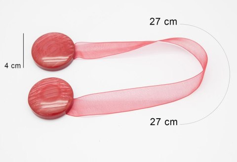 UPINACZ DEKORACYJNY Z MAGNESEM 27 CM CZERWONY EUROFIRANY UPINACZ DEKORACYJNY Z MAGNESEM 27 CM CZERWONY EUROFIRANY