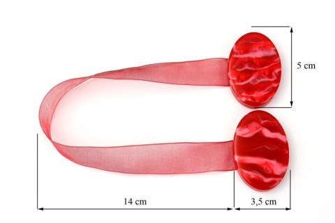 UPINACZ DEKORACYJNY Z MAGNESEM 15 CM POMARAŃCZOWY EUROFIRANY UPINACZ DEKORACYJNY Z MAGNESEM 15 CM POMARAŃCZOWY EUROFIRANY
