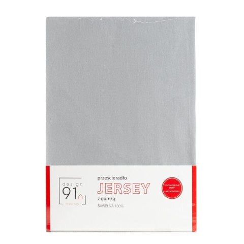 PRZEŚCIERADŁO Z GUMKĄ JERSEY D91 90 X 200 X 25 CM JASNOSZARY EUROFIRANY PRZEŚCIERADŁO Z GUMKĄ JERSEY D91 90 X 200 X 25 CM JASNOSZARY EUROFIRANY