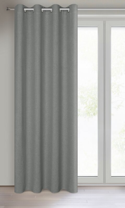 ZASŁONA GOTOWA LIDIA 140 X 250 CM SZARY EUROFIRANY ZASŁONA GOTOWA LIDIA 140 X 250 CM SZARY EUROFIRANY