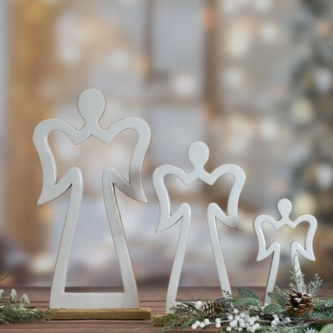 FIGURKA ŚWIATECZNA D135B 16 X 5 X 31 CM BIAŁY EUROFIRANY FIGURKA ŚWIATECZNA D135B 16 X 5 X 31 CM BIAŁY EUROFIRANY