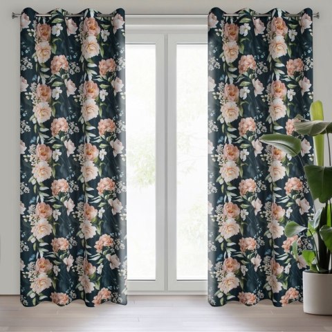 ZASŁONA GOTOWA SALMA 140 X 270 CM CZARNY EUROFIRANY ZASŁONA GOTOWA SALMA 140 X 270 CM CZARNY EUROFIRANY