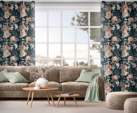 ZASŁONA GOTOWA SALMA 140 X 270 CM CZARNY EUROFIRANY ZASŁONA GOTOWA SALMA 140 X 270 CM CZARNY EUROFIRANY