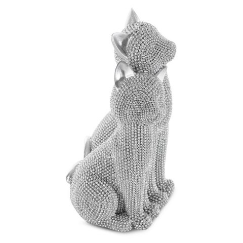 FIGURKA DEKORACYJNA ELDO 13 X 11 X 21 CM SREBRNY EUROFIRANY FIGURKA DEKORACYJNA ELDO 13 X 11 X 21 CM SREBRNY EUROFIRANY