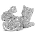 FIGURKA DEKORACYJNA ELDO 19 X 9 X 12 CM SREBRNY EUROFIRANY