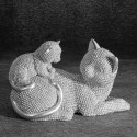 FIGURKA DEKORACYJNA ELDO 19 X 9 X 12 CM SREBRNY EUROFIRANY