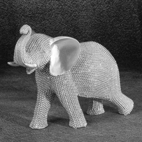 FIGURKA DEKORACYJNA ELDO 24 X 12 X 19 CM SREBRNY EUROFIRANY FIGURKA DEKORACYJNA ELDO 24 X 12 X 19 CM SREBRNY EUROFIRANY