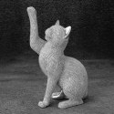 FIGURKA DEKORACYJNA ELDO 14 X 8 X 22 CM SREBRNY EUROFIRANY