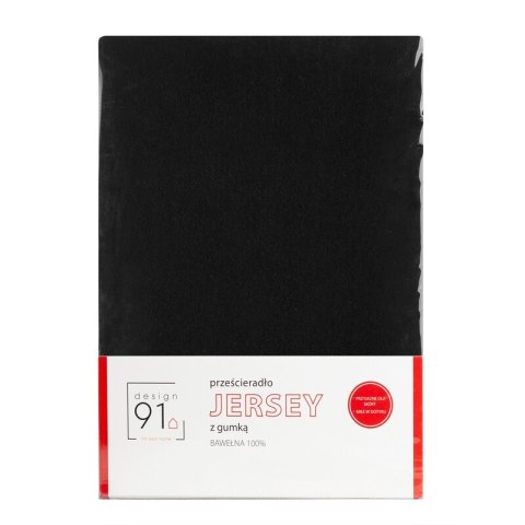 PRZEŚCIERADŁO Z GUMKĄ JERSEY D91 240 X 220 X 30 CM CZARNY EUROFIRANY PRZEŚCIERADŁO Z GUMKĄ JERSEY D91 240 X 220 X 30 CM CZARNY EUROFIRANY