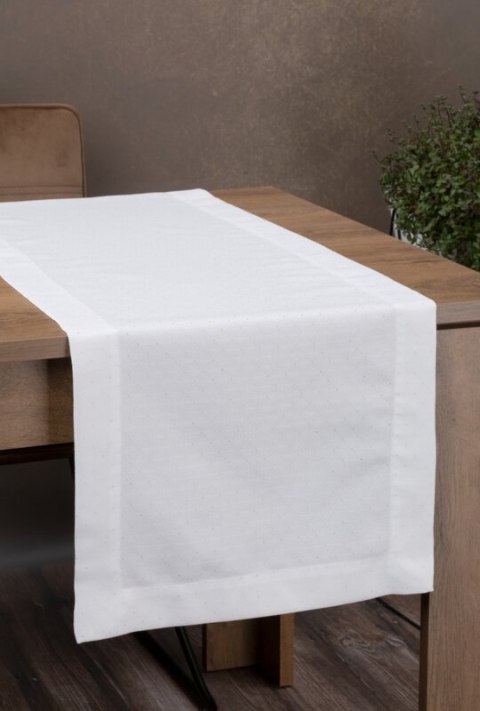 OBRUS ELLEN 40 X 140 CM BIAŁY EUROFIRANY OBRUS ELLEN 40 X 140 CM BIAŁY EUROFIRANY