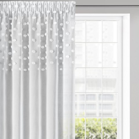 ZASŁONA GOTOWA D91 STELLA NA TAŚMIE 140 X 270 CM BIAŁY EUROFIRANY ZASŁONA GOTOWA D91 STELLA NA TAŚMIE 140 X 270 CM BIAŁY EUROFIRANY